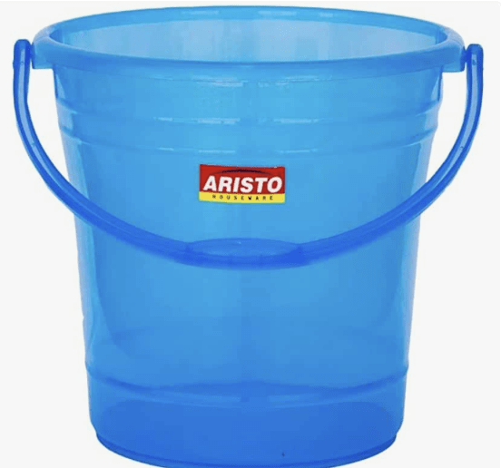 அரிஸ்டோ டைனா3 பிளாஸ்டிக் பாத்ரூம் பக்கெட் - 3.0 லிட்டர் (நிறம் மாறுபடலாம்), (19(D) x 16.6 CM)-1