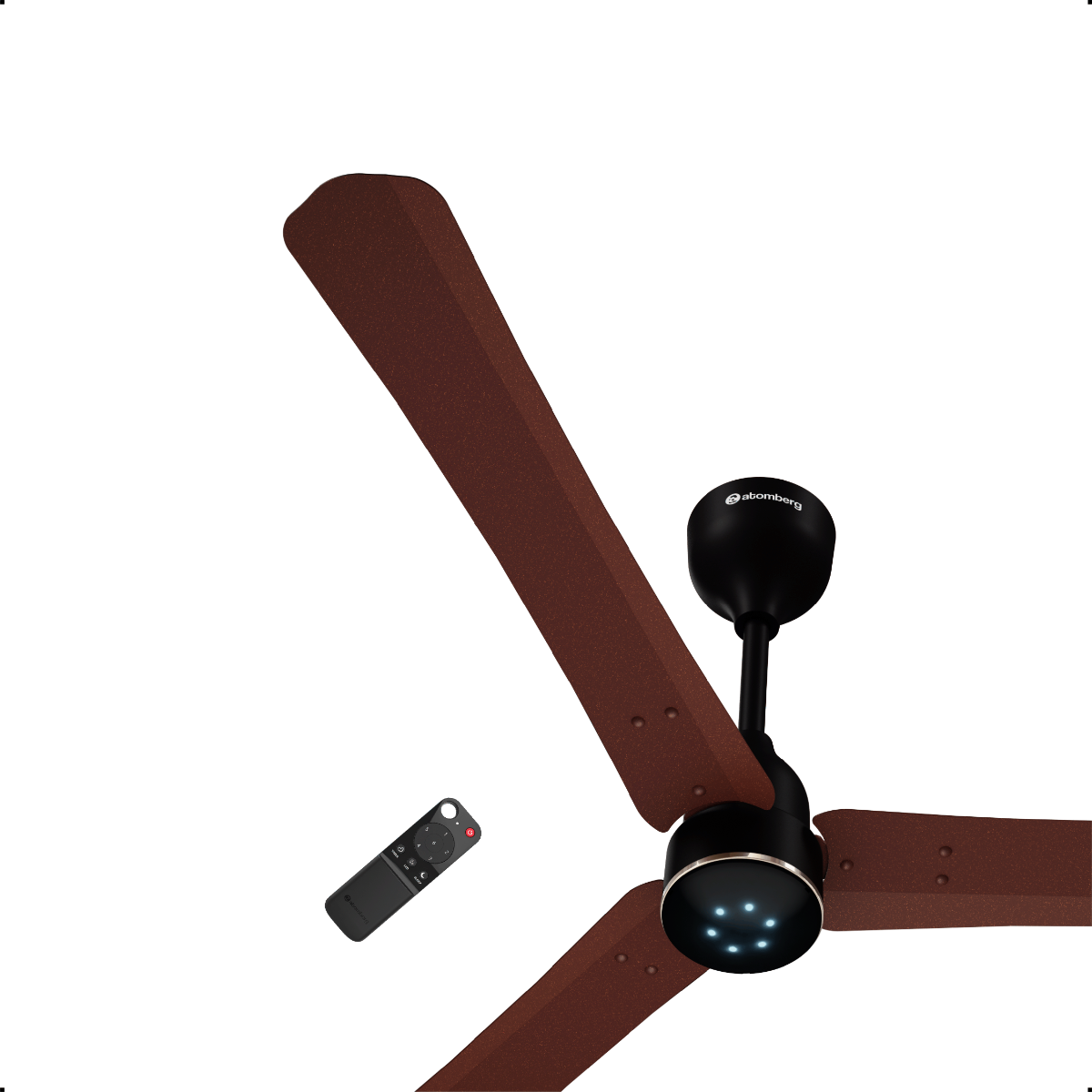 atomberg Renesa Halo Smart 1200mm BLDC Ceiling Fan with IoT & Remote | 35W | 235 CMM Air Delivery | Advance Air+ Technology | LED Speed Indicator | Low Noise | 3 Year Warranty (Copper Haze)