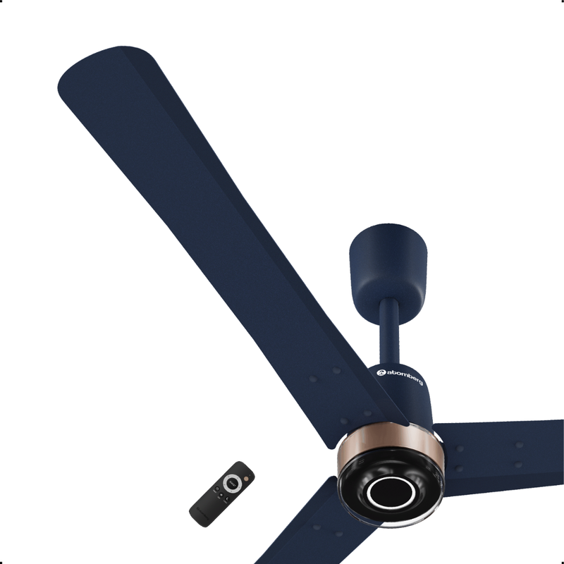 atomberg Renesa Elite Smart 1200mm BLDC Ceiling Fan with IoT & Remote | 35W | 230 CMM Air Delivery | Advance Air+ Technology | Moonbeam Light | Low Noise | 5 Year Warranty (Regal Indigo)