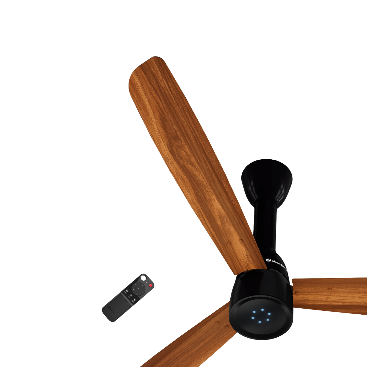 atomberg Renesa Prime Crest 600mm BLDC Ceiling Fan with Regulator | 5 Star | Advance Air+ Technology | 112 CMM | Low Noise | Sleek Design | 3 Year Warranty (Honey Maplewood)