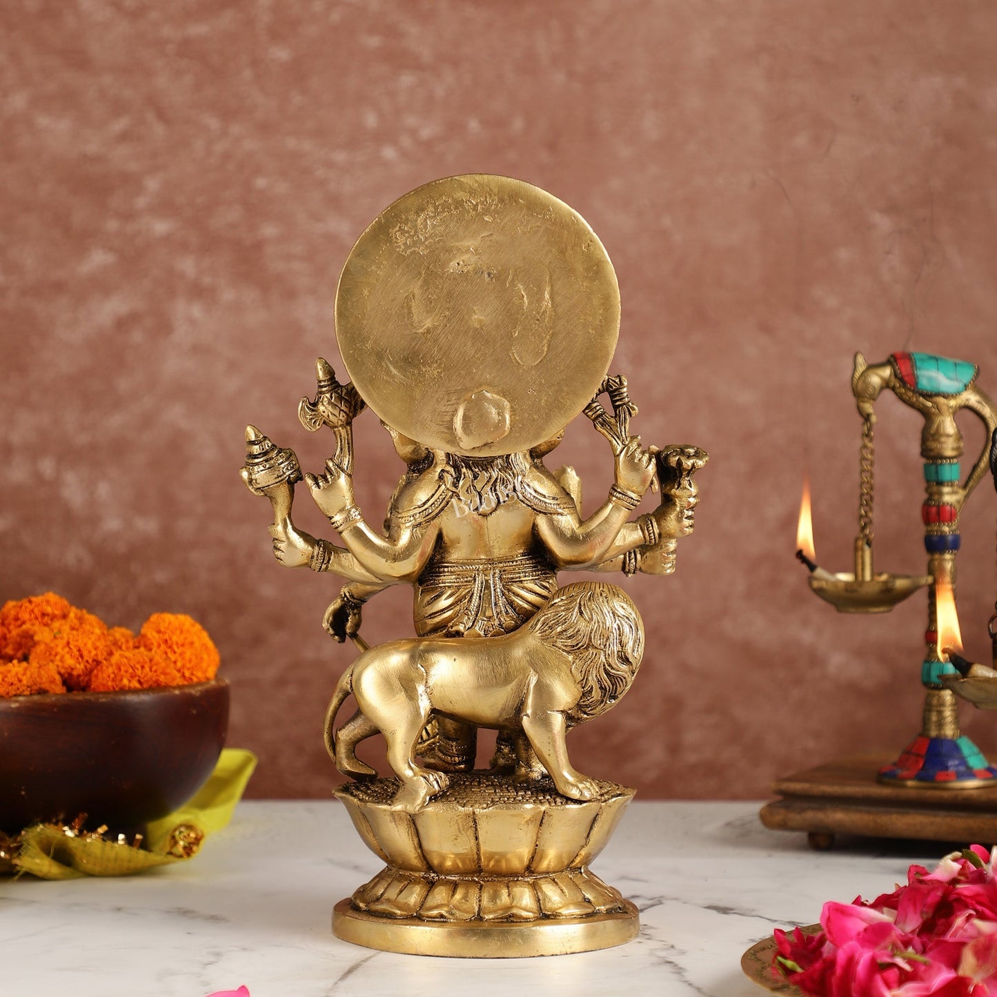 Ashirwaad Kana drishti Vinayaka Ganesha Brass Idol - 12 Inch