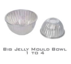 Bakers and Moulders Aluminium Bowl Shape Mini Moulds Baking Mold Cake/Pudding/Jelly Cup for Oven - 6 Pieces-1