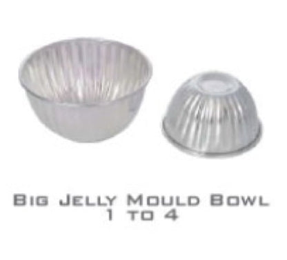 பேக்கர்கள் மற்றும் மோல்டர்கள் அலுமினிய கிண்ண வடிவ மினி மோல்டுகள் பேக்கிங் மோல்ட் கேக்/புட்டிங்/ஓவனுக்கான ஜெல்லி கோப்பை - 6 துண்டுகள் 