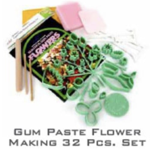gun paste flower making 32 pieces set pack baking essentials