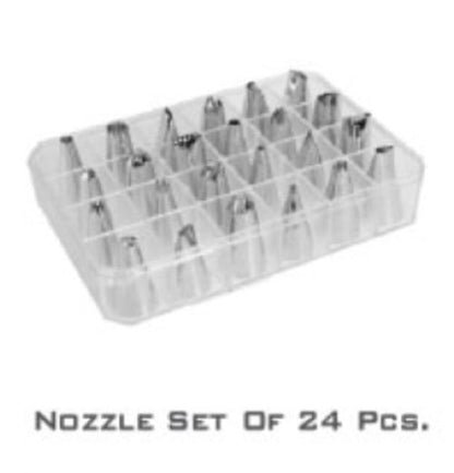 24Pcs Icing Piping Nozzle Tips Set Cake Decorating Set Baking Cake Decorating Tool