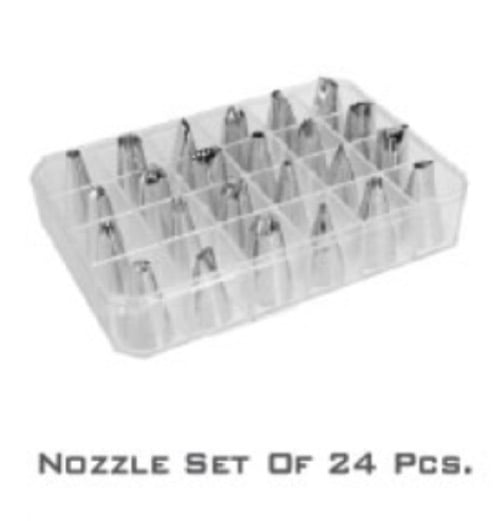 24Pcs Icing Piping Nozzle Tips Set Cake Decorating Set Baking Cake Decorating Tool-1
