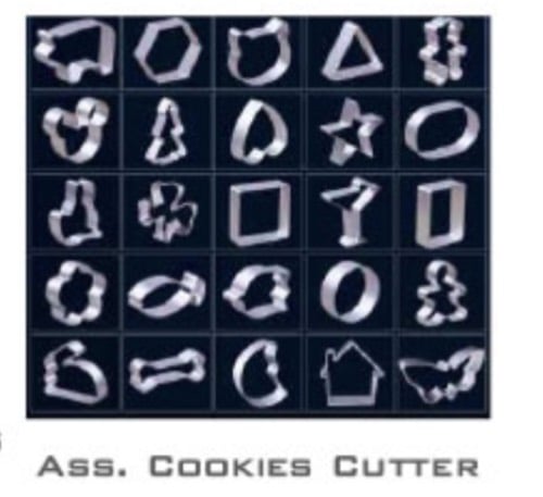 cookies cutter baking essentials & tools combo pack 1Pc Cake Decorating Tools Aluminum Alloy Chocolate Cut Sugar Baking Tool Cake Mold DIY-1