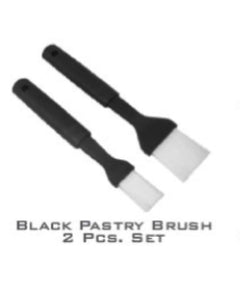 RamPro Plastic Basting Brush Black Food Grade Pastry Brush Set Heat Resistant Sauce Kitchen Brush for Baking and Cooking Pack of 2-1