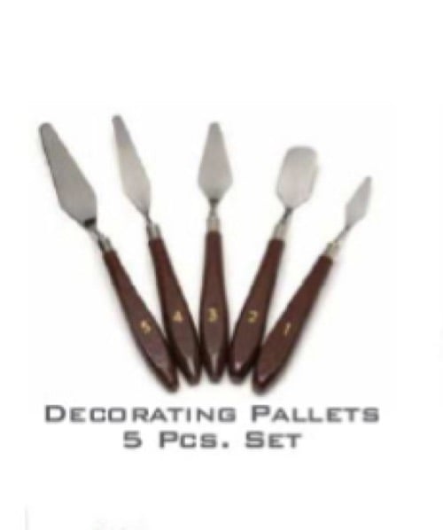 Metal Palette Knife OR Knives set Of Different 5 Piece