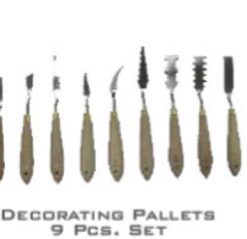 decorating pallets 9 pcs set cake essentials-1