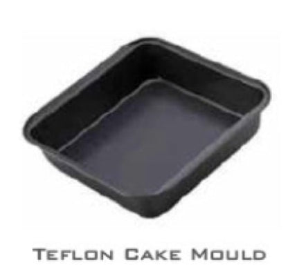 Grizzly 8 inch Square Black Non-Stick Cake Pans Carbon Steel Bread Baking Pan Tray for Microwave Oven Cookie Cake Moulds, 1Pc (Square pan)