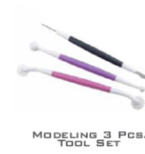 3pcs Fondant Graver for Cupcake Decorate Cake Modeling Pastry DIY Kit