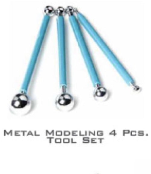 metal modelling 4 piece set baking tool  4 Set Sculpting Tool Set  (Modeling Tools)-1