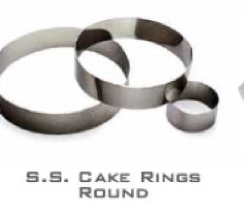 Expresso Stainless Steel 3 Sizes Round Shape Molding Plating Forming Cake Mousse Rings, Set of 3