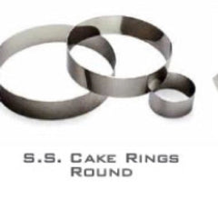 Expresso Stainless Steel 3 Sizes Round Shape Molding Plating Forming Cake Mousse Rings, Set of 3-1