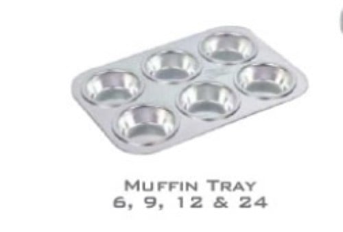 Bakers and Moulders 6/9/12/24 Cup Aluminium Muffin Baking Tray for Oven-1