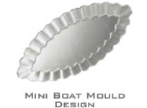 4PCS Sailing Boat Shape Tart Mould, Aluminum Cake Cookie Pudding Chocolate Bakeware Pan Baking Mold
