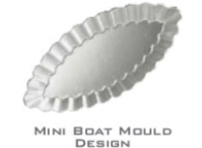 4PCS Sailing Boat Shape Tart Mould, Aluminum Cake Cookie Pudding Chocolate Bakeware Pan Baking Mold