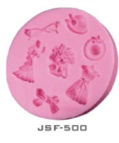 Rose Flower Priess Dress Cake Silicone Mold - Rose Flower Priess Dress Chocolate Mold - Rose Priess Dress DIY Baking Mold - 1PC-2