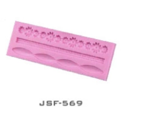 3 Strings Flower Cold Icing Silicone Cake Mold Fondant Bake Pastry Mould-3