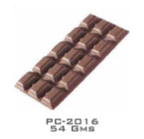 Silicone Bakeware 3 Row BAR Polycarbonate Mould 3pcs for Professional Chocolates, Acrylic, 27.5x13.5x2.4 cm