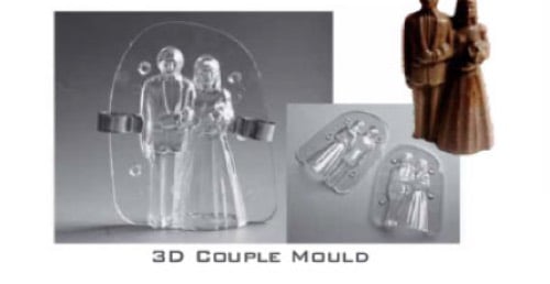 Chocolate Mold No Odor Anti-wear Cute Round Edge Chocolate Mold for Hotel-1