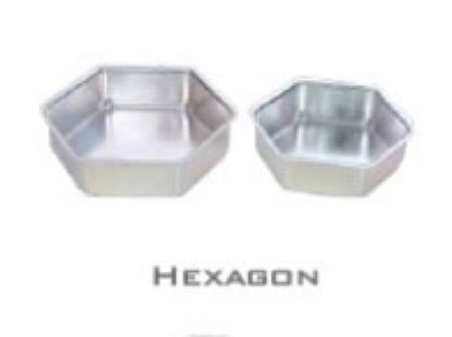 Bakers Pradise Aluminium Hexagon Cake Mould