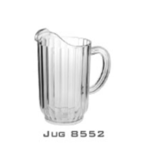 32 Oz. (Ounce) Water Beverage Serving Pitchers, Beer Pitcher, Restaurant Grade Heavy-Duty SAN Material Plastic Pitcher - Clear