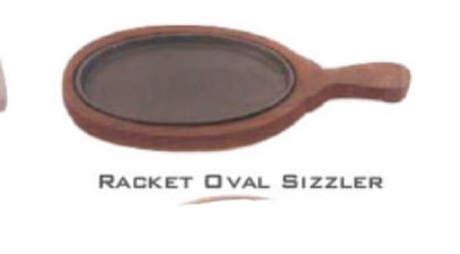 SAIFPRO 5 inch Round Sizzler Plate with Handle Sizzler Tray