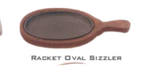 SAIFPRO 5 inch Round Sizzler Plate with Handle Sizzler Tray