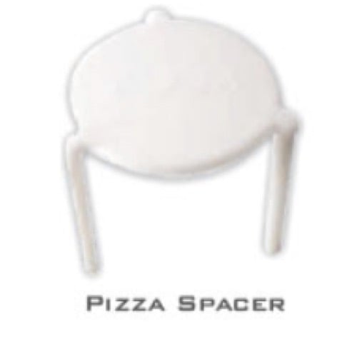 Cheese Saver Pizza Storage Container 10 pcs Sturdy Pizza Stand White Plastic Tripod Stack Tabletop Pizza Takeaway Box Saver for Home Restaurant 1.77Inch Pizza Stand Tripod Pizza Box