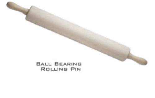 Natural Wooden Rolling Pin Chapati Roti Naan Wooden Thick Pastry Roller - 35cm Baking Roller