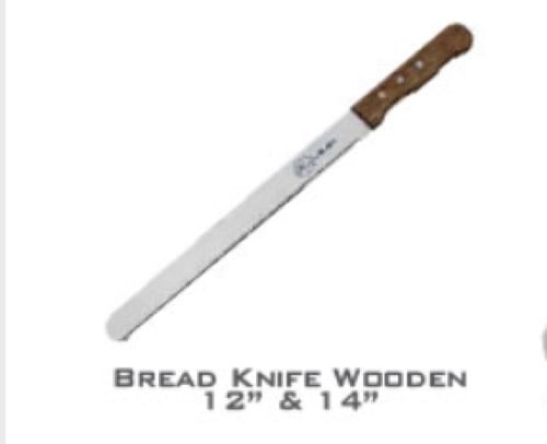 Flair Bread Knife  Wide Teeth Wooden Handle