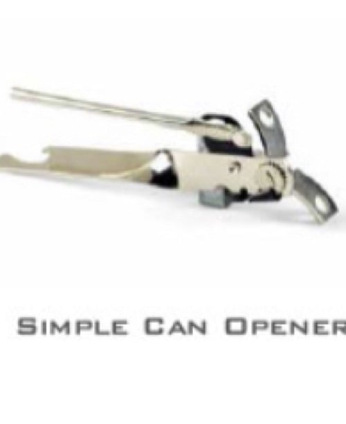 Simple Can Opener Cans Opener Professional Multifunctional Stainless Steel Butterfly Can Bottle Jar Opener Bottle Opener  (Pack of 1)-1