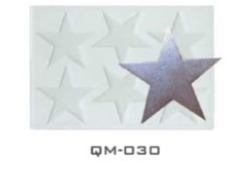 D Star Garnish Pattern Garnishing Mould | Silicone Garnish Sheet for Cake Decoration | Mold for Cake, Chocolate Fondant, Cupcake/Muffin, Pinna Cotta Pudding Jelly Baking Soap | Baking Tools