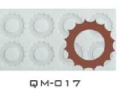 BAKEMO Silicone Garnishing Mold| Silicone 8 Cavity Chakri Garnishing mold| Cake Decoration Making Mould Flexible Reusable Garnish Mould Safe Making Homemade Mould Pack of 1