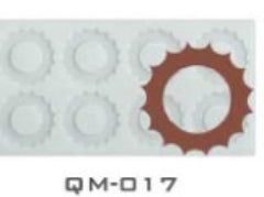BAKEMO Silicone Garnishing Mold| Silicone 8 Cavity Chakri Garnishing mold| Cake Decoration Making Mould Flexible Reusable Garnish Mould Safe Making Homemade Mould Pack of 1-3