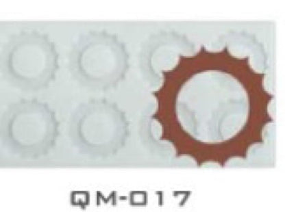 BAKEMO Silicone Garnishing Mold| Silicone 8 Cavity Chakri Garnishing mold| Cake Decoration Making Mould Flexible Reusable Garnish Mould Safe Making Homemade Mould Pack of 1