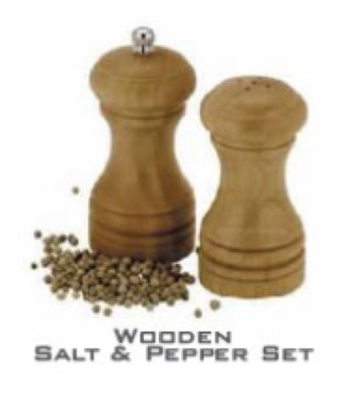 Wooden Salt Pepper Sprinkler Set Spices Grinder , Spices Grinder for Kitchen | Salt Pepper Dispenser