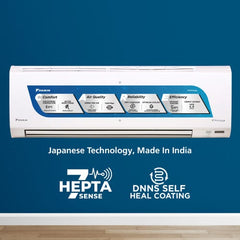 Daikin Premium Series 1 Ton 3 Star Inverter Split AC | 100% Copper | Titanium Apatite Air Purifying Filter | Coanda Airflow | Power Chill Operation (ATKL35U, White)