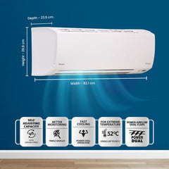 Daikin Premium Series 1 Ton 3 Star Inverter Split AC | 100% Copper | Titanium Apatite Air Purifying Filter | Coanda Airflow | Power Chill Operation (ATKL35U, White)