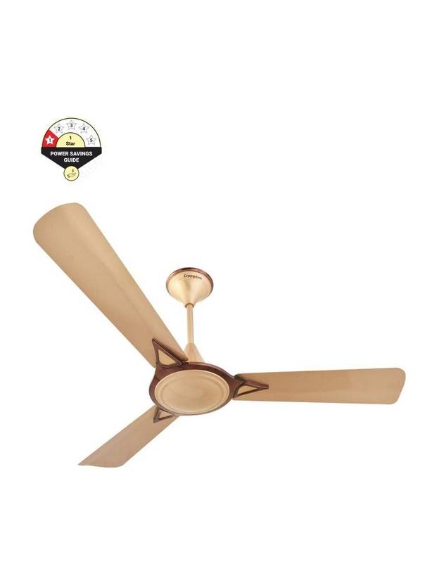 Crompton Avancer Prime 1200 mm (48 inch) Decorative Ceiling Fan with Anti Dust Technology (Coco Gold) (123456789)