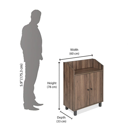 Nilkamal Aze Shoe Cabinet (Walnut)