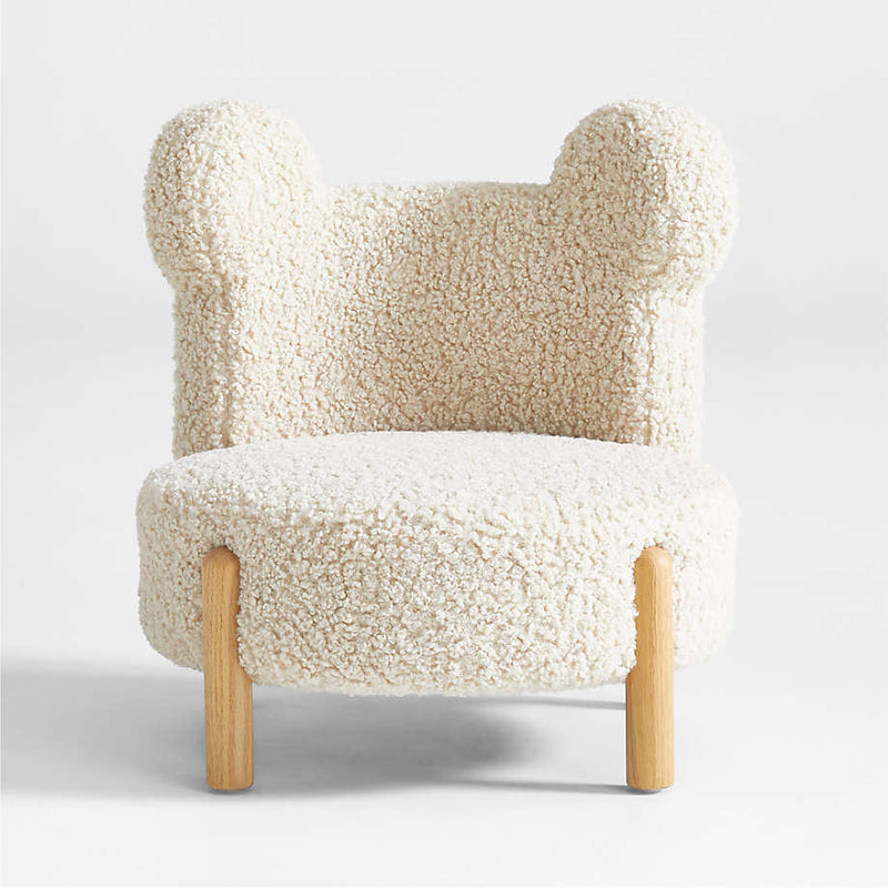 Kids Cream White Bear Play Chair