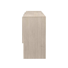 Anishka 55" Contemporary Wood Detailed 3-Door Sideboard