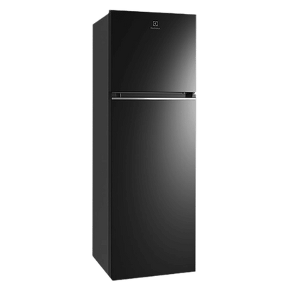Electrolux UltimateTaste 300 341 Litres 2 Star Frost Free Double Door Refrigerator with Door Alarm (ETB3700K-H, Glossy Black Steel)