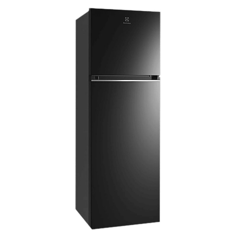 Electrolux UltimateTaste 300 341 Litres 2 Star Frost Free Double Door Refrigerator with Door Alarm (ETB3700K-H, Glossy Black Steel)