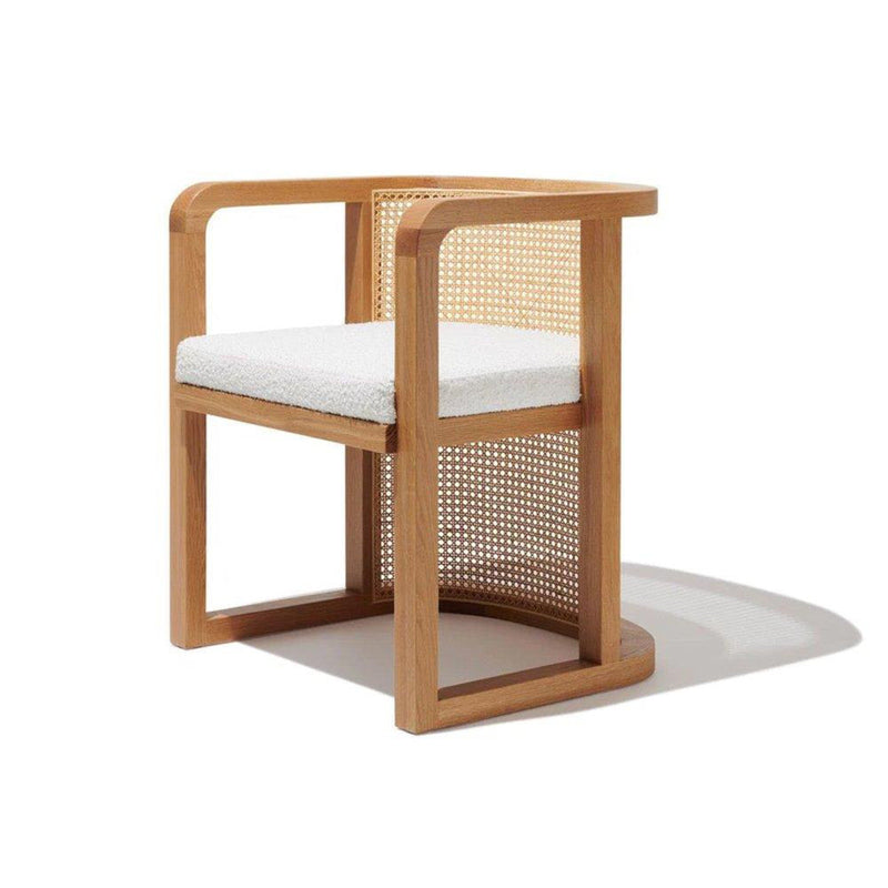 Wooden Cane Lounge Chair