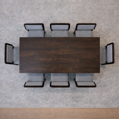 Urban Living Solid Sheesham Wood Eight Seater Dining Table Set