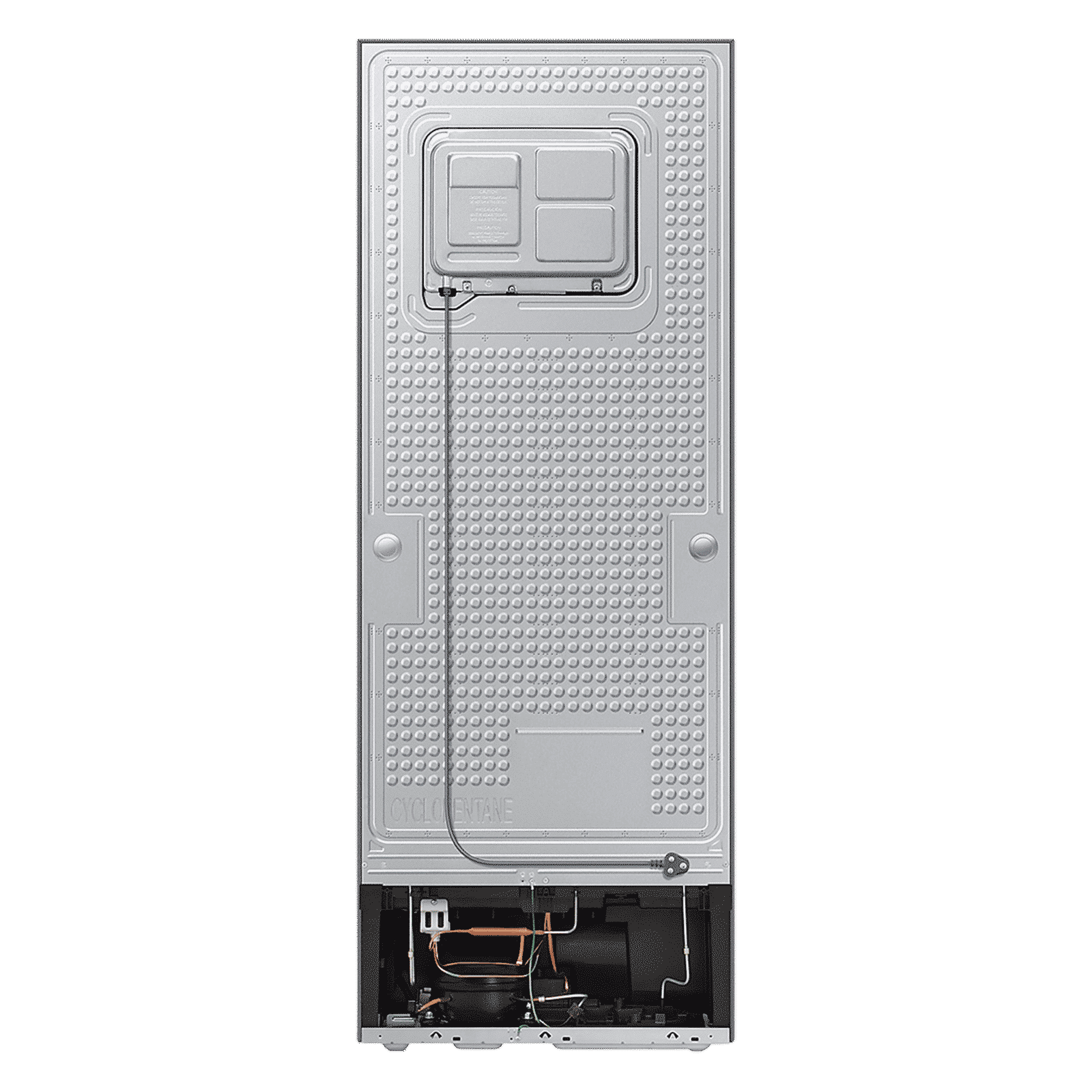 SAMSUNG 330 Litres 2 Star Frost Free Double Door Smart Wifi Enabled Refrigerator with Bespoke AI (RT34DG5A2BSLHL, EZ Clean Steel)